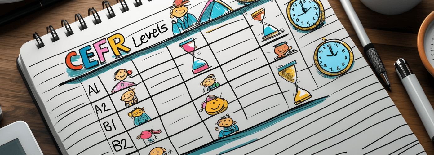 Уровни языка и часы согласно CEFR